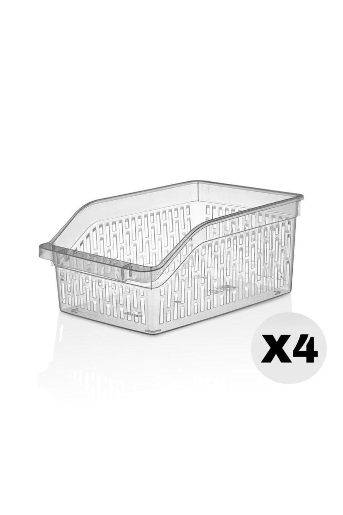 Transparent Refrigerator/ Cupboard Organizer Organizer Shelf Wide 4 Pieces - Swordslife