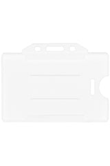 Transparent White Name Badge Neck Strap Card