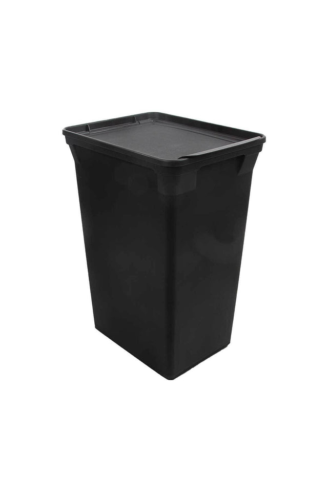 Trashbin Black 40 L Plastic Dustbin - Swordslife