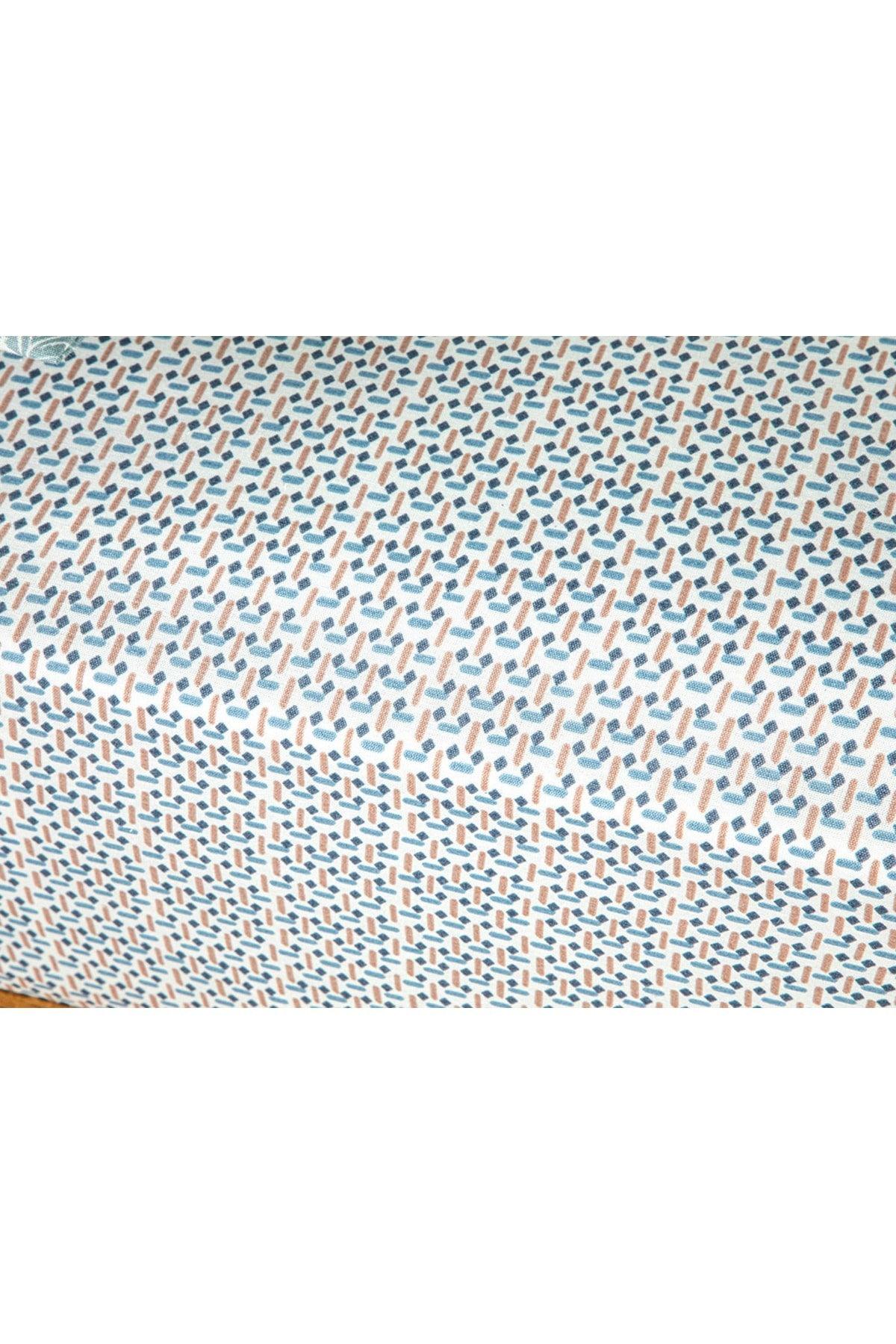 Trellis Easy Iron Double Bed Sheet 240x260 Cm Blue – Cinnamon - Swordslife