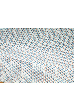 Trellis Easy to Iron Single Bed Sheet 160x240 Cm Blue – Cinnamon - Swordslife