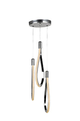 Trend 3 Color Led 3rd Chandelier Chrome - Swordslife