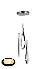 Trend 3 Color Led 3rd Chandelier Chrome - Swordslife