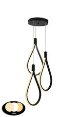 Trend 3rd Three Color Led Black Chandelier - Swordslife