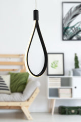 Trend Single Three Color Led Black Chandelier - Swordslife