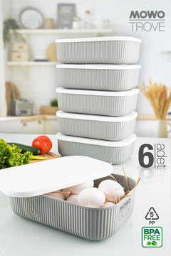 6-Piece BPA-Free Kitchen Storage Container Set