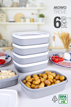 Mini breakfast fridge container with lid (600ml)