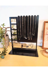 Tsd Decoration Black Wooden Jewelry/Necklace/Earrings Stand - Swordslife
