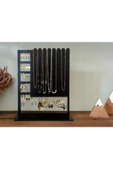 Tsd Decoration Black Wooden Jewelry/Necklace/Earrings Stand - Swordslife