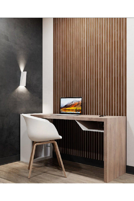 Tsd Decoration Wood Strip Wall Panels Walnut - Swordslife
