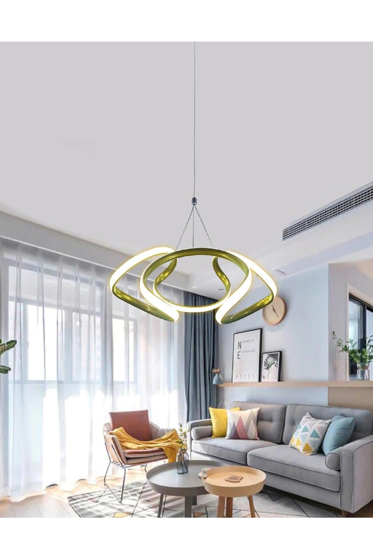 Tulip Pendant Lamp Gold Color Led Chandelier Daylight Modern Led Chandelier - Swordslife