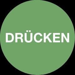 Dual‑Sided Pull/Press Door Sticker – Ø50 mm Self‑Adhesive