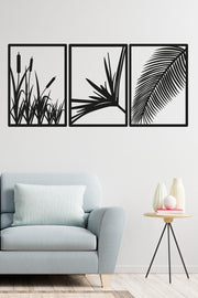 Tvs 3 Pieces Laser Cut Decorative Wooden Reeds Table Decor Ornament - Swordslife