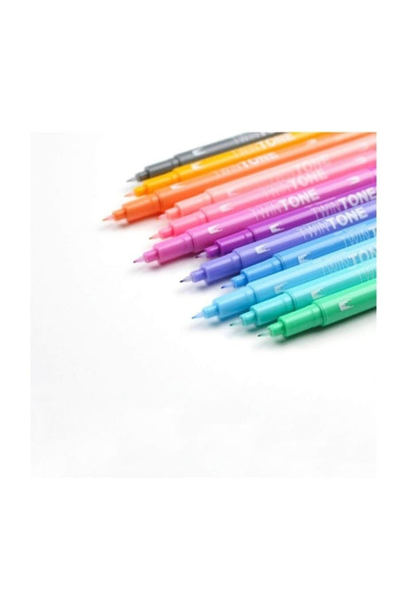 Twintone Double Tip Pen 12 Pastel Colors