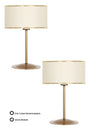 Two-005 Tumbled Matte Gold Metal Lampshade