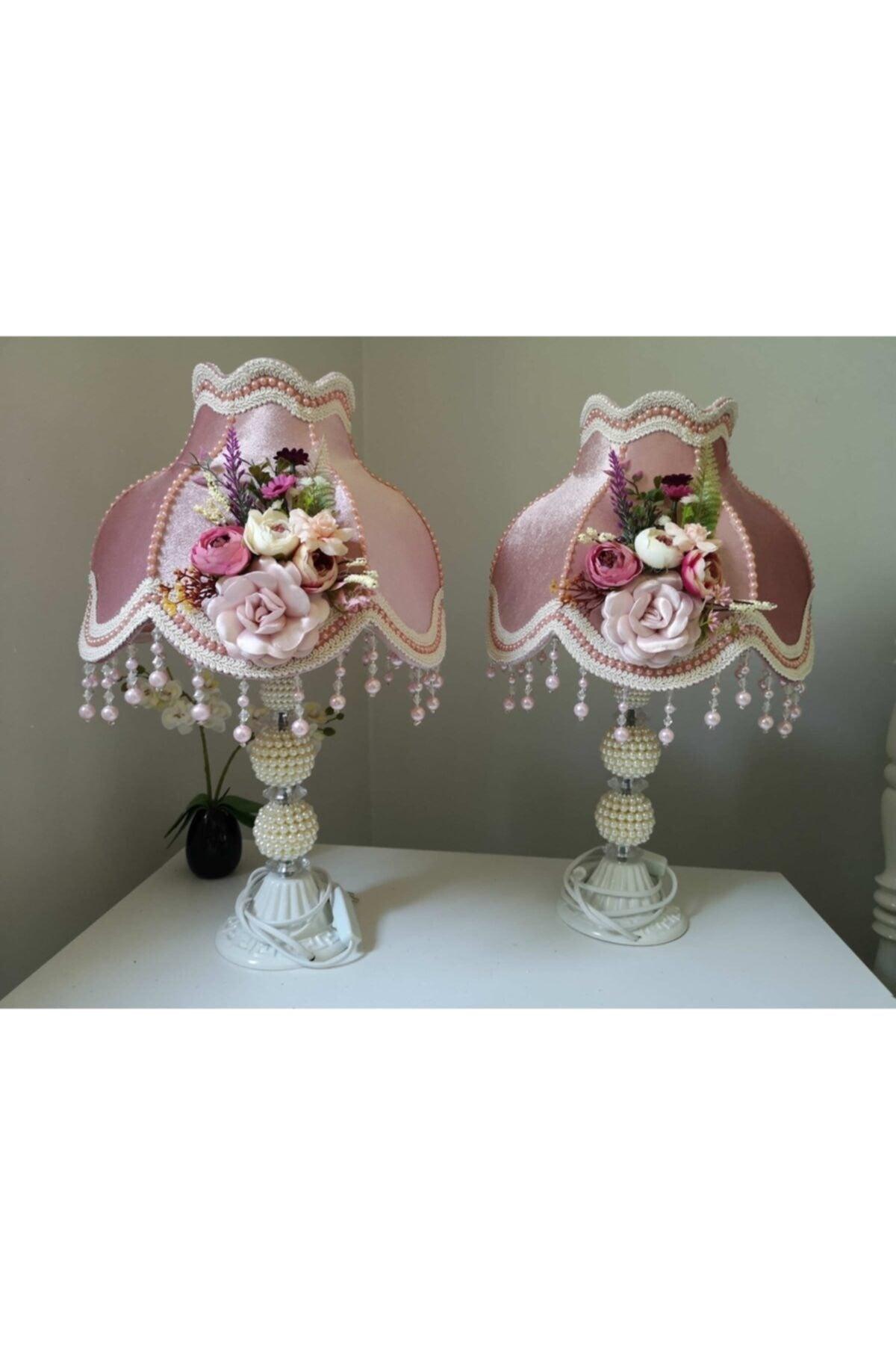 Two Pieces Floral Decorated Lampshade Special Design Decorative Items - Swordslife