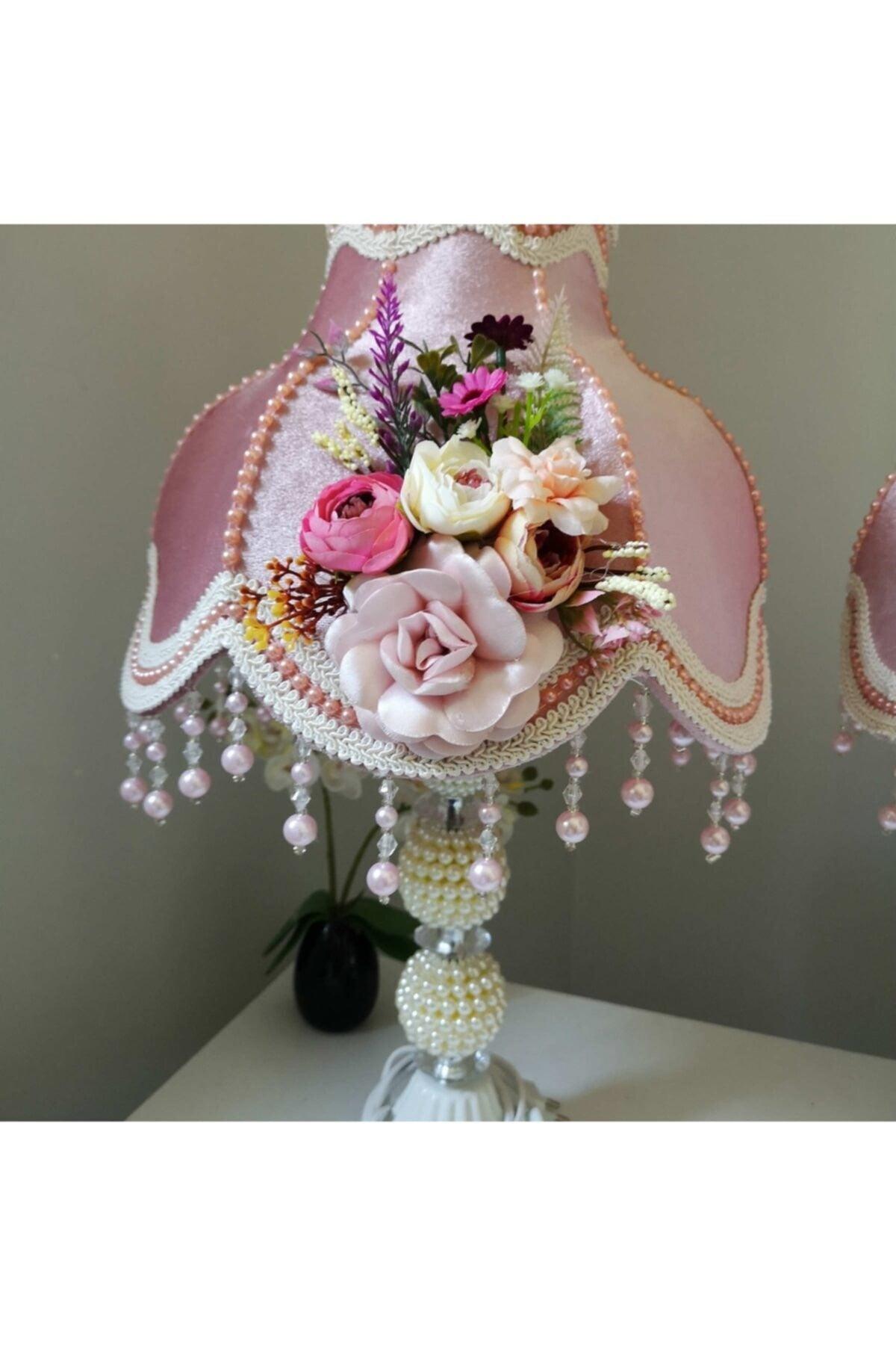Two Pieces Floral Decorated Lampshade Special Design Decorative Items - Swordslife