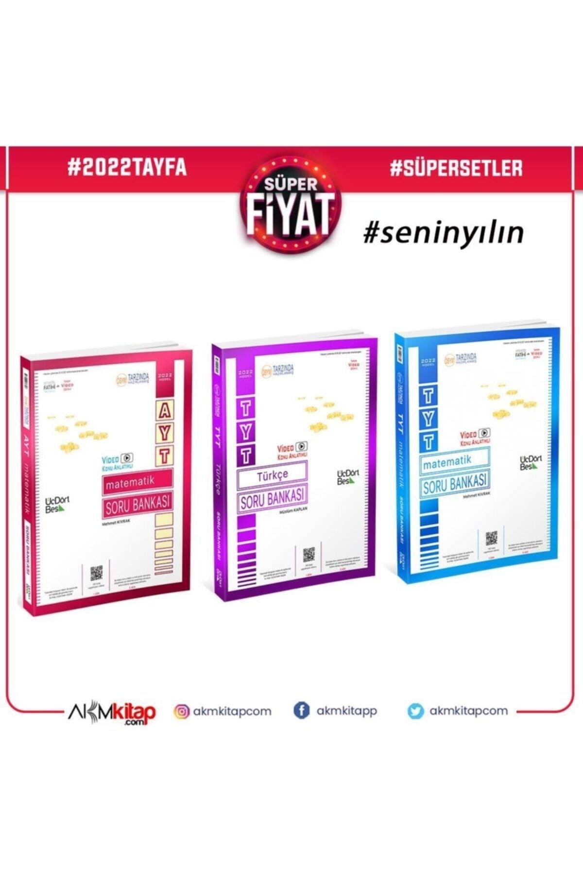 Three Four Five Tyt Mathematics Tyt Turkish Ayt Mathematics Question Bank 3 Books Set - Swordslife