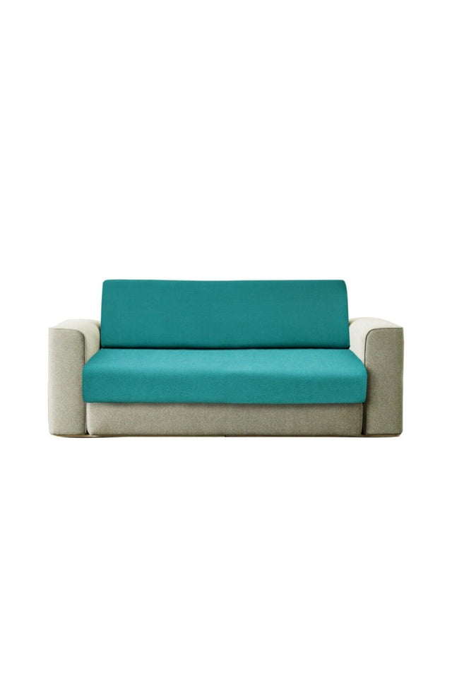 Three Person Turquoise Lycra Elastic Sofa Cover | Sofa Cover - Swordslife