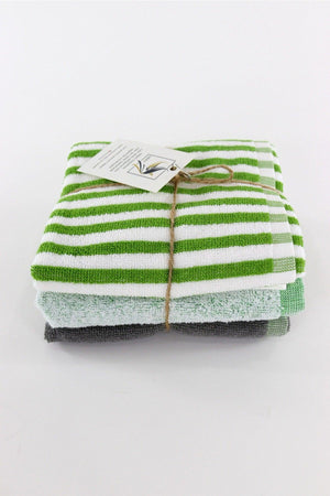 Umay Triple Kitchen Towel Set - Green - Swordslife