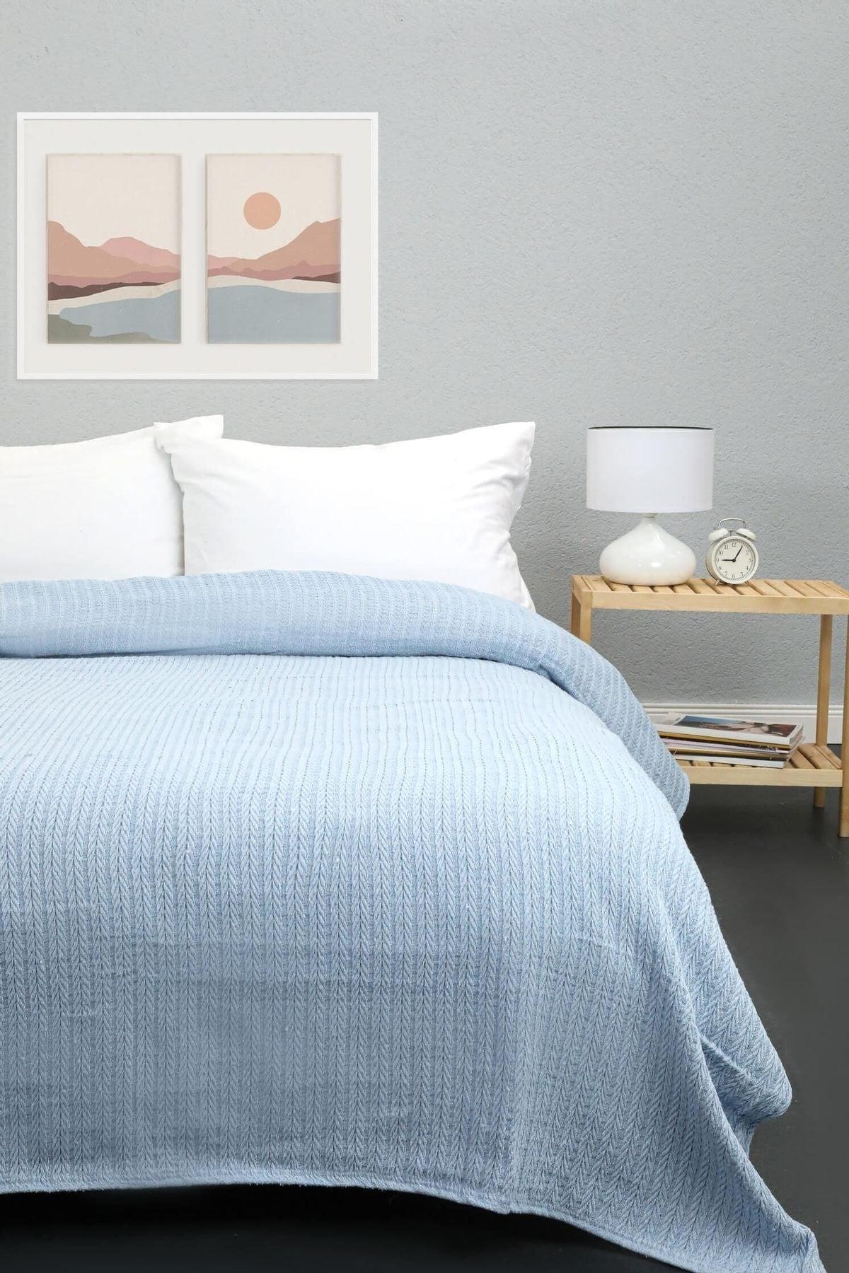 Unicolor Cotton Double Pique - Blue - Swordslife