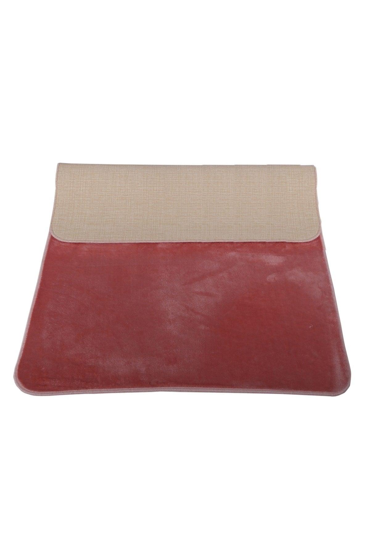 Unicolor Plain Pink 2 Piece Bath Mat Rug Set Non-Slip Floor Closet Set - Swordslife