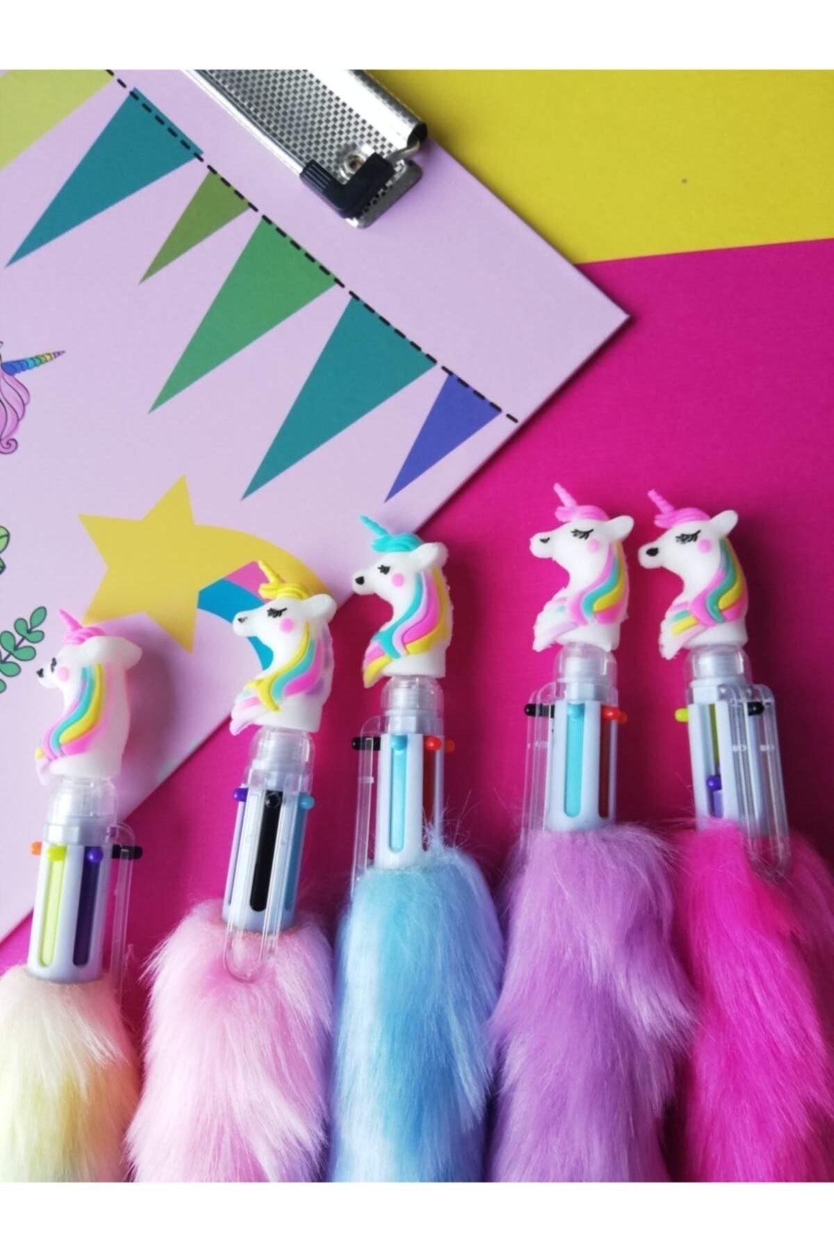 Unicorn 6 Color Plush Ballpoint Pen