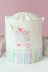 Unicorn Printed Kids Room Laundry Basket //36x40 - Swordslife