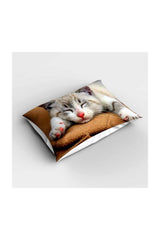 Sleeping Cat 3d Patterned Bedroom Pillowcase 50x70cm - Swordslife