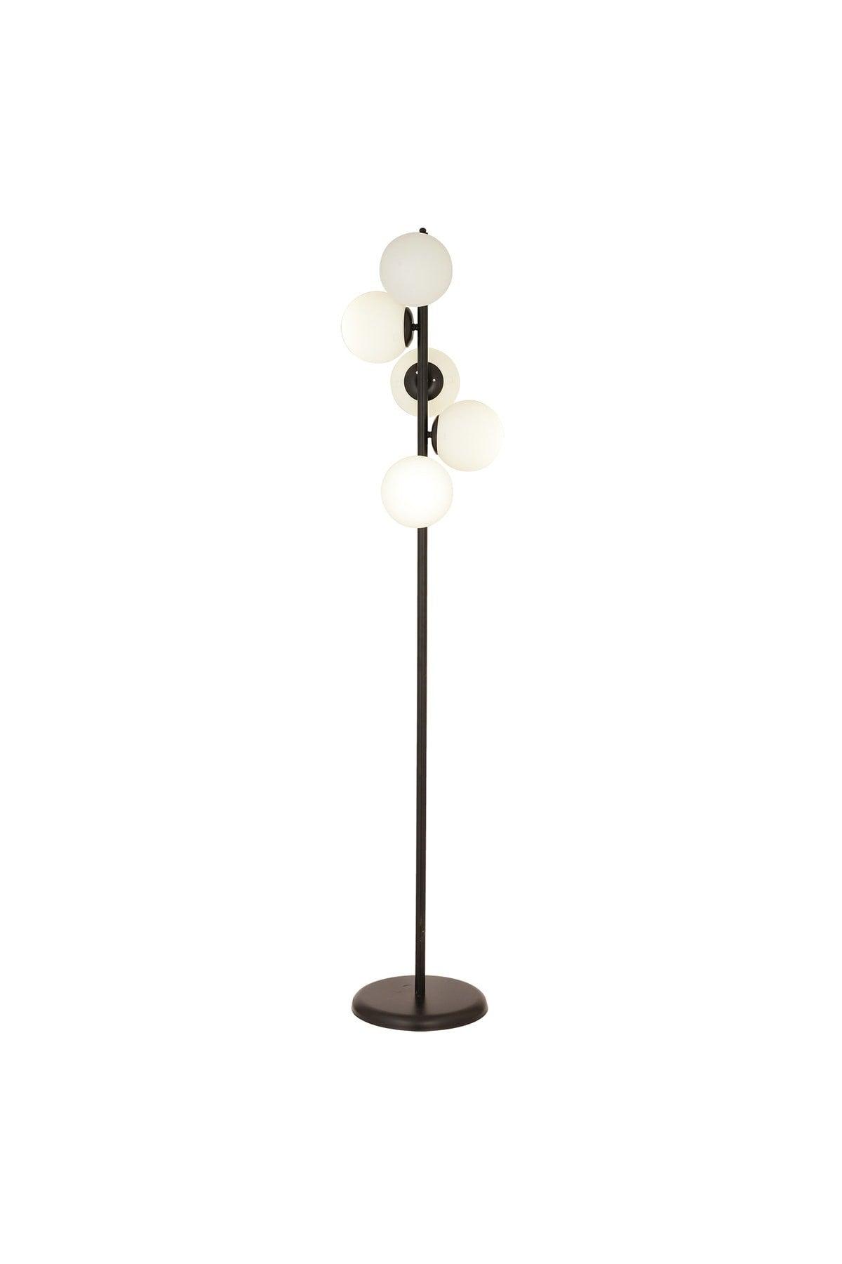 Uzel 5Li Black Modern Design Metal Floor Lamp - Swordslife