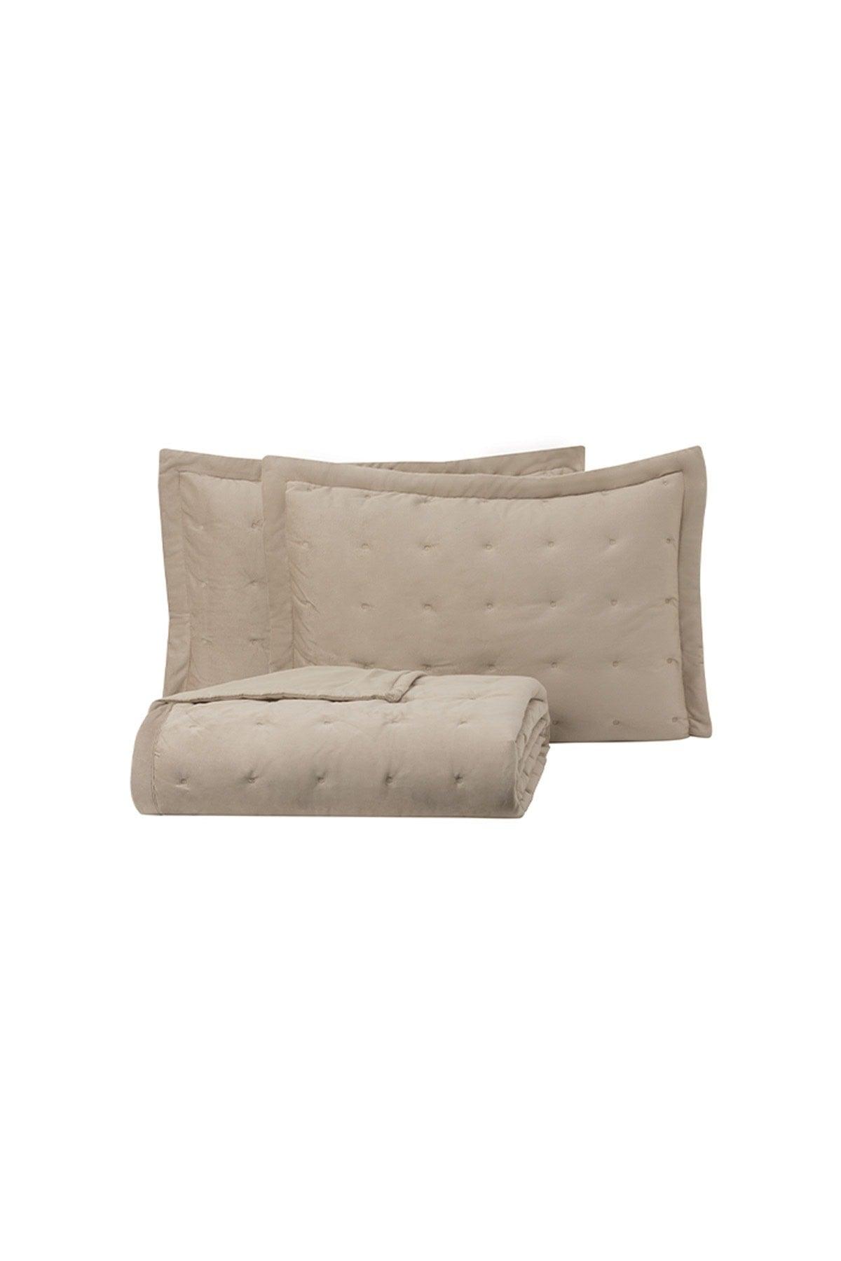 Vals Double Velvet Cover Set - Beige - Swordslife