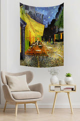 Van Gogh Terrace Cafe Wall Covering Carpet 140 X 100 Cm-70x100 Cm - Swordslife