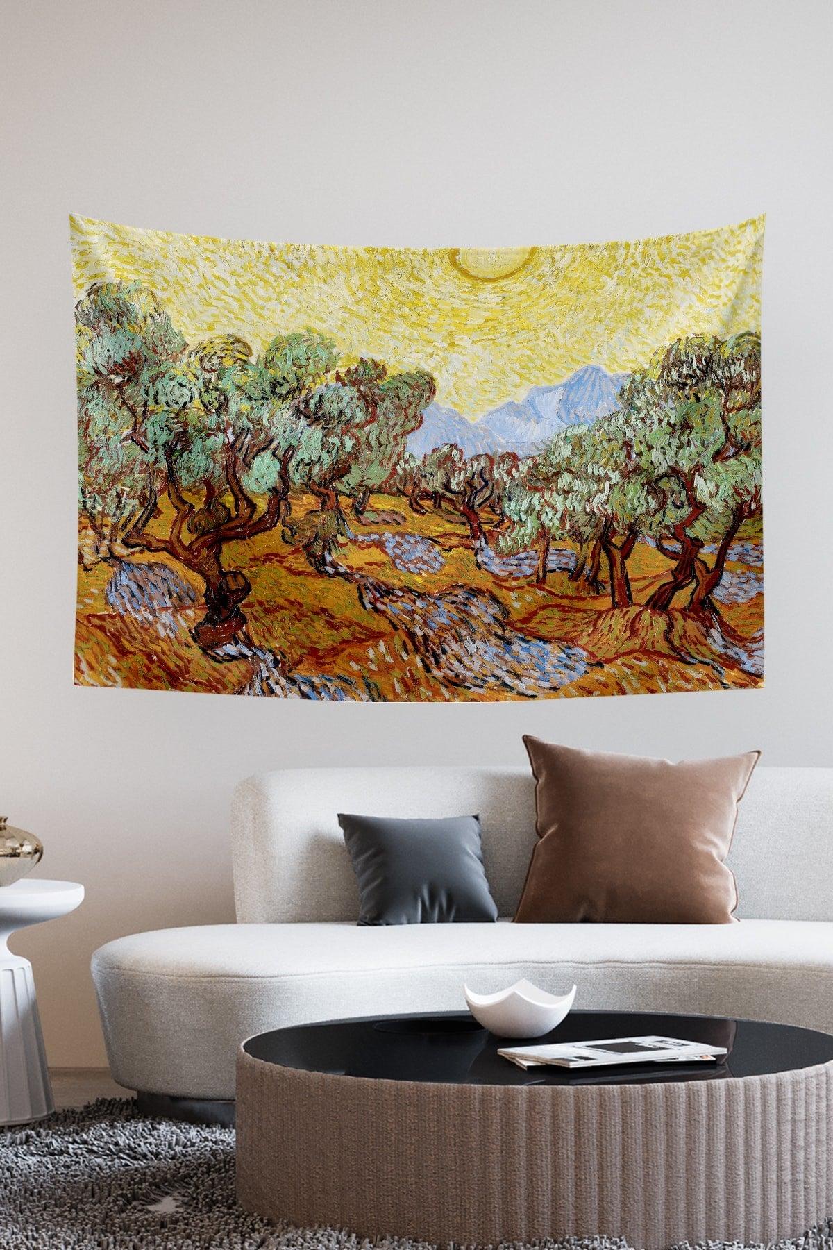 Van Gogh Olive Trees Wall Covering Carpet 140 X 100 Cm-70x100 Cm - Swordslife