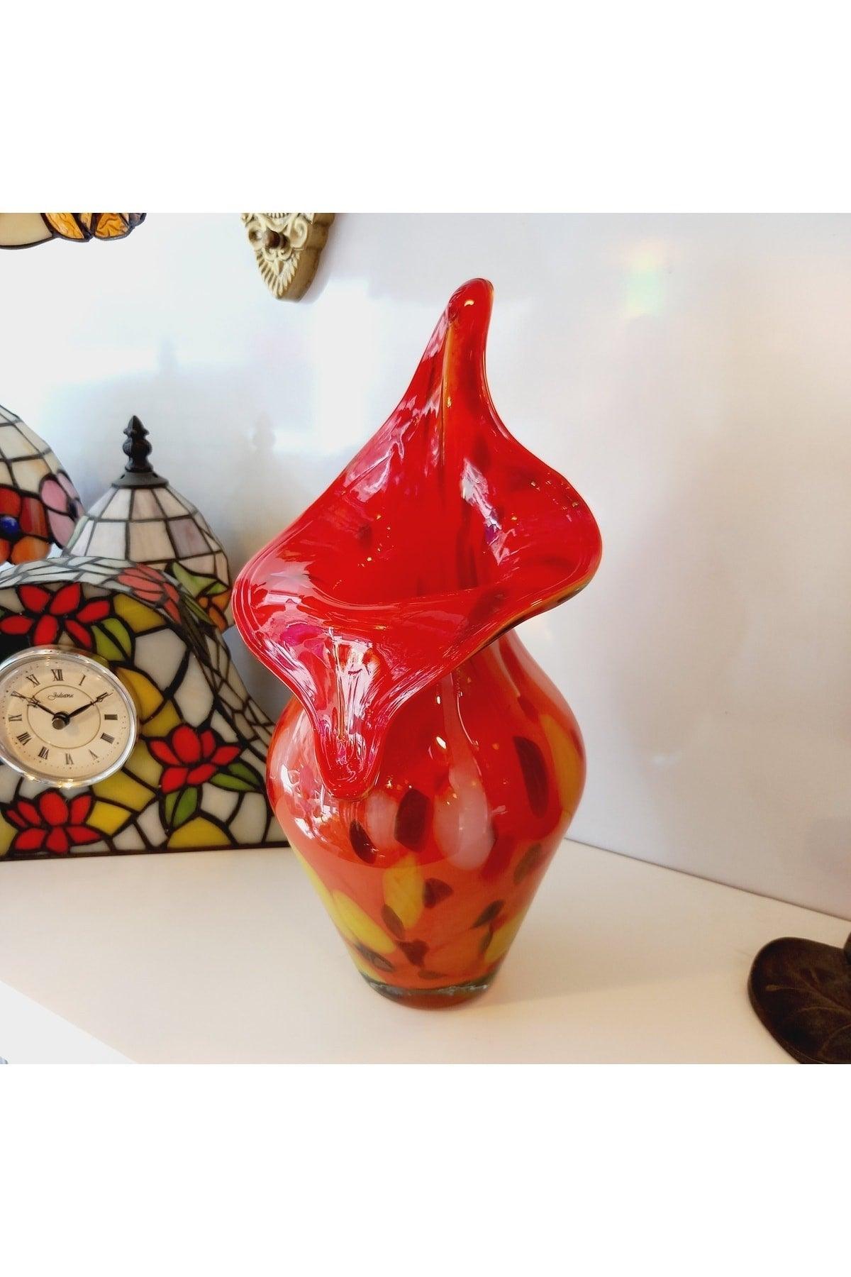 Vase Murano Style Colored Opalin Glass Vase - Swordslife