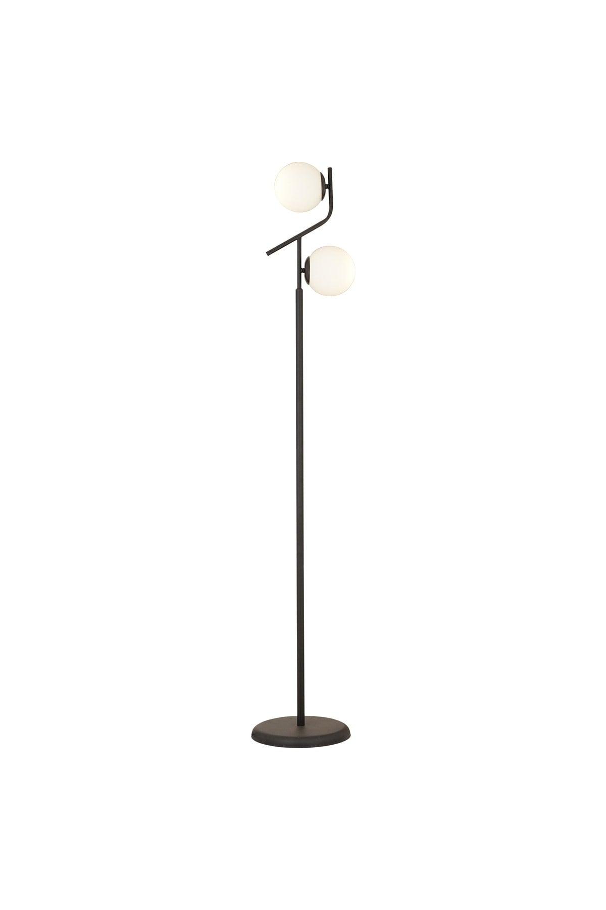 Velar Modern Design Metal Floor Lamp with Black and White Glass - Swordslife