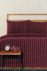 Vella Claret Red Double Bedspread - Swordslife