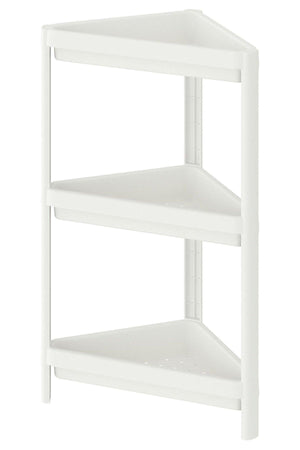Vera Bath 3 Storey Cornered Triangle White Bathroom