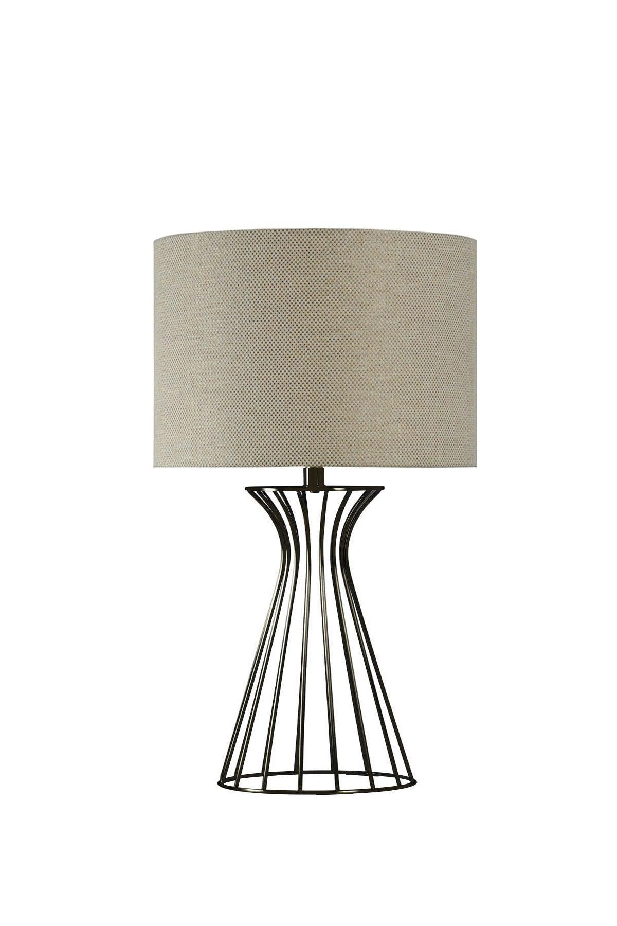 Veronika Modern String Fabric Lampshade Table Lamp - Swordslife