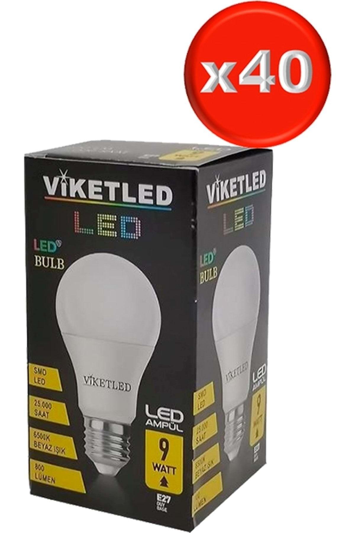 Viketled Led Bulb White-white 9w (Set of 40)