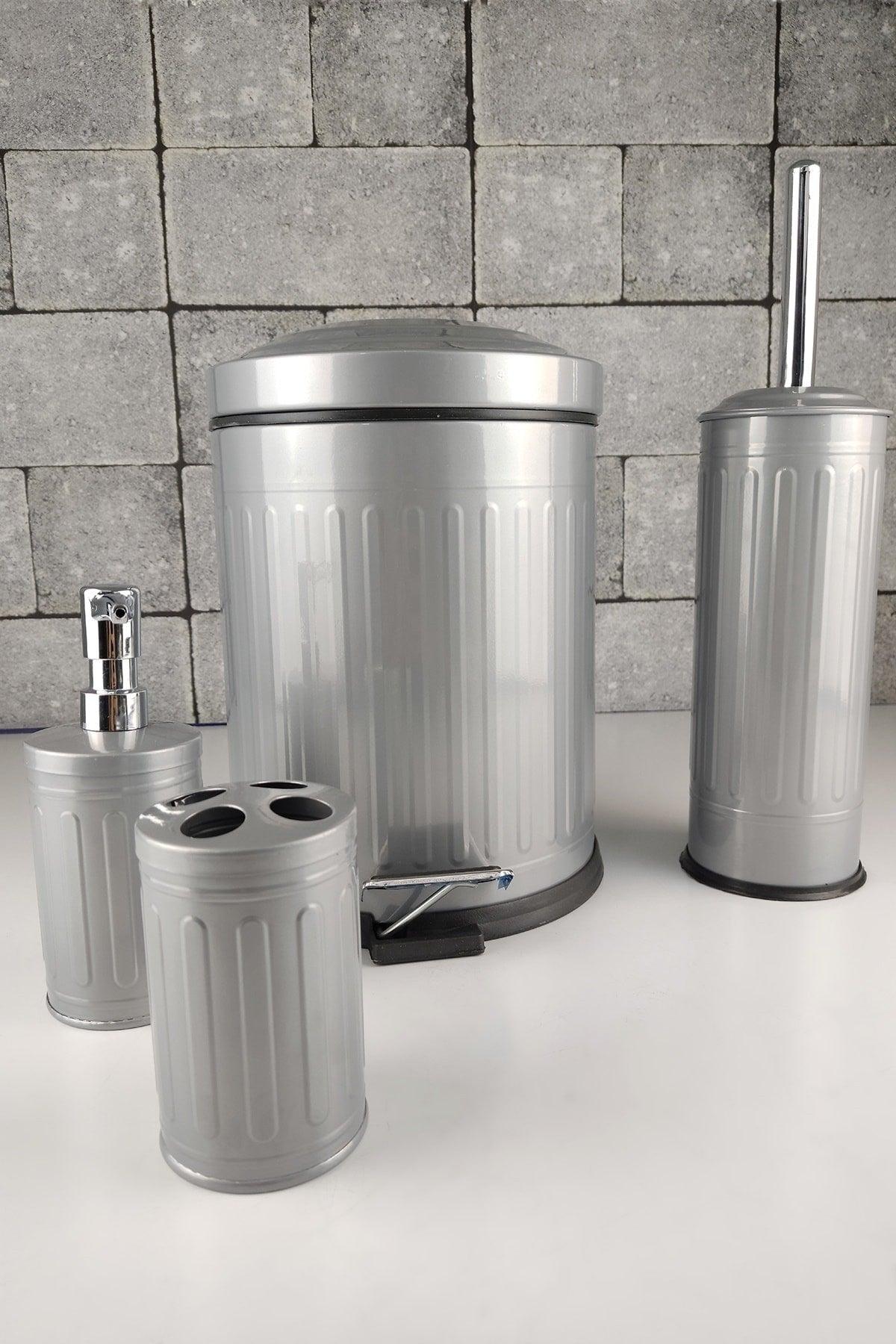 Vintage 4 Pcs Bath Set Gray - Ef14405-g