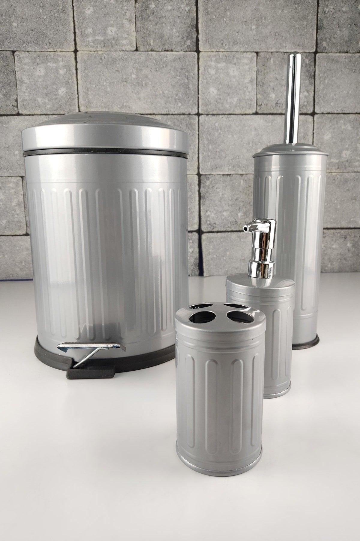 Vintage 4 Pcs Bath Set Gray - Ef14405-g