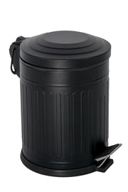Vintage Trash Can Black 5 Lt