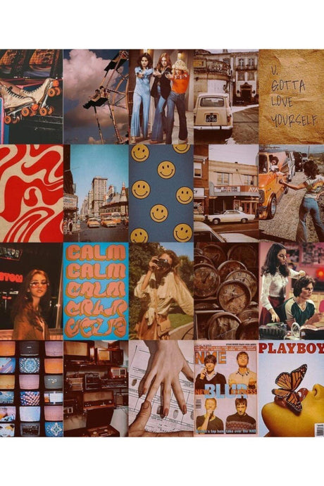 Vintage Retro 70's Poster Wall Poster Set - Swordslife