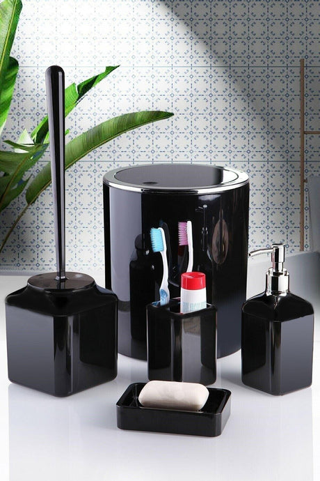 Vipgross Colorless Chrome 5 Piece Bathroom Set - M2 - Swordslife