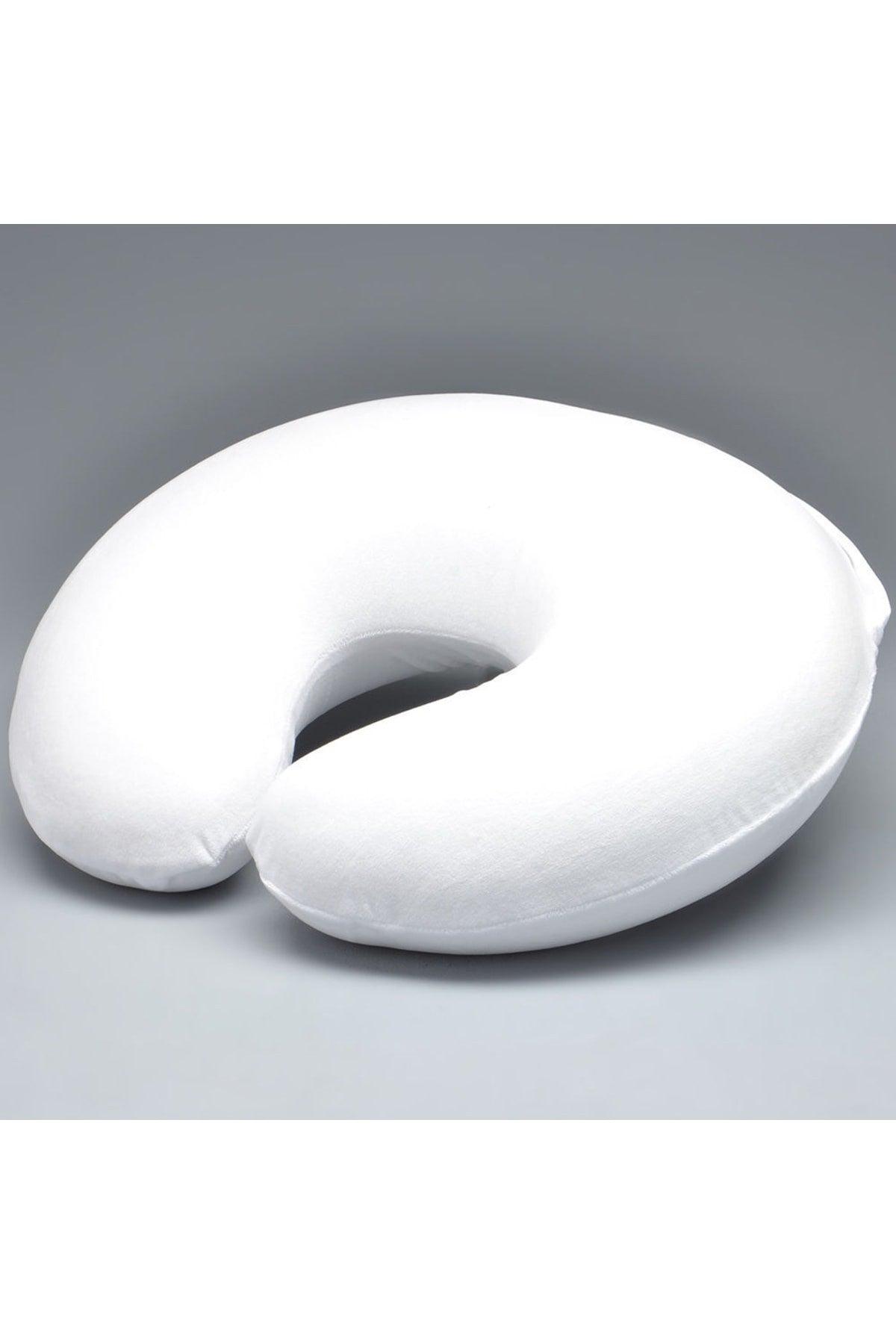 Visco Neck Pillow Orthopedic Visco Travel Neck Pillow White - Swordslife