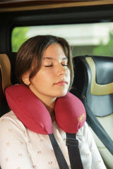 Visco Orthopedic Travel Neck Pillow Ergonomic Visco Pillow (burgundy) - Swordslife