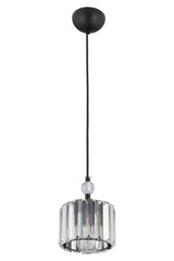 Vollständig Single Schwarz Y-10 Kristal Stein Installation Kronleuchter - Swordslife