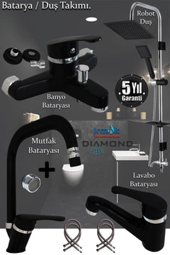 Kitchen and Bathroom Mixer Tap Set with Shower Module