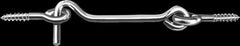 120mm Galvanized Steel Storm Hook with Concealed Screws
