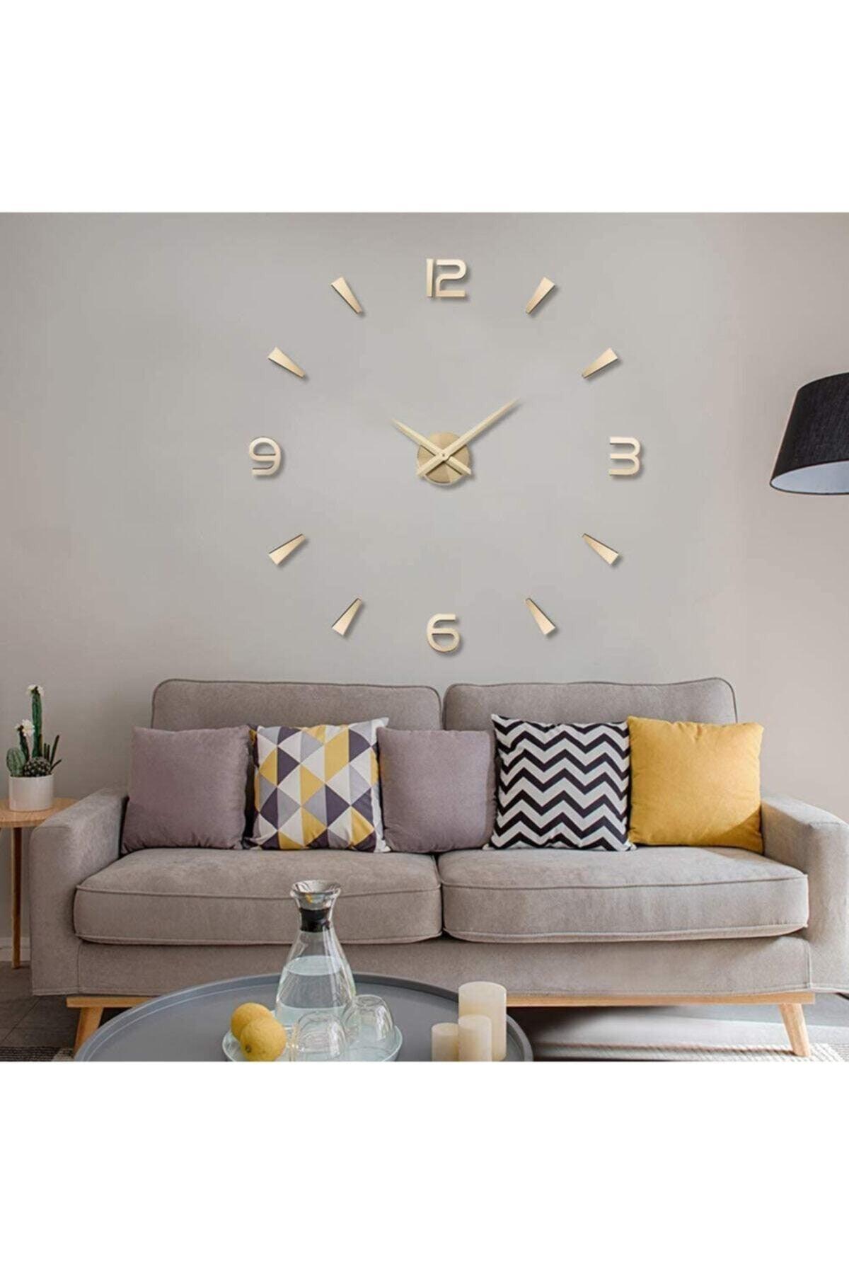 Wall Clock Large Size 3d Turkish Numeral Wall Clock Top Rated Gold - Swordslife